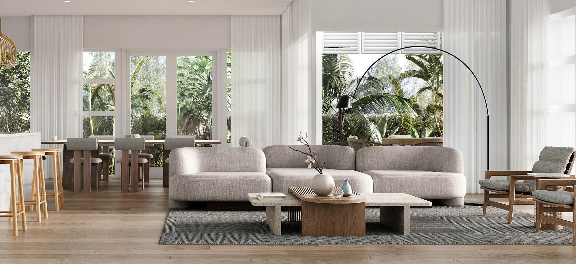 3d Interior Rendering 44 10302 46 Nirvana St, Long Jetty S19600 Living 1117